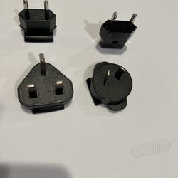International AC Adapter Plug – ABS Plastic – 4 Pack – New