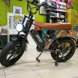 AMYET G60 Peak 1500W Electric Bike, 20" Fat Tire E-Mountain Bikes, 48V 20Ah 32MPH Ebike for Adults Full Suspension UL2849