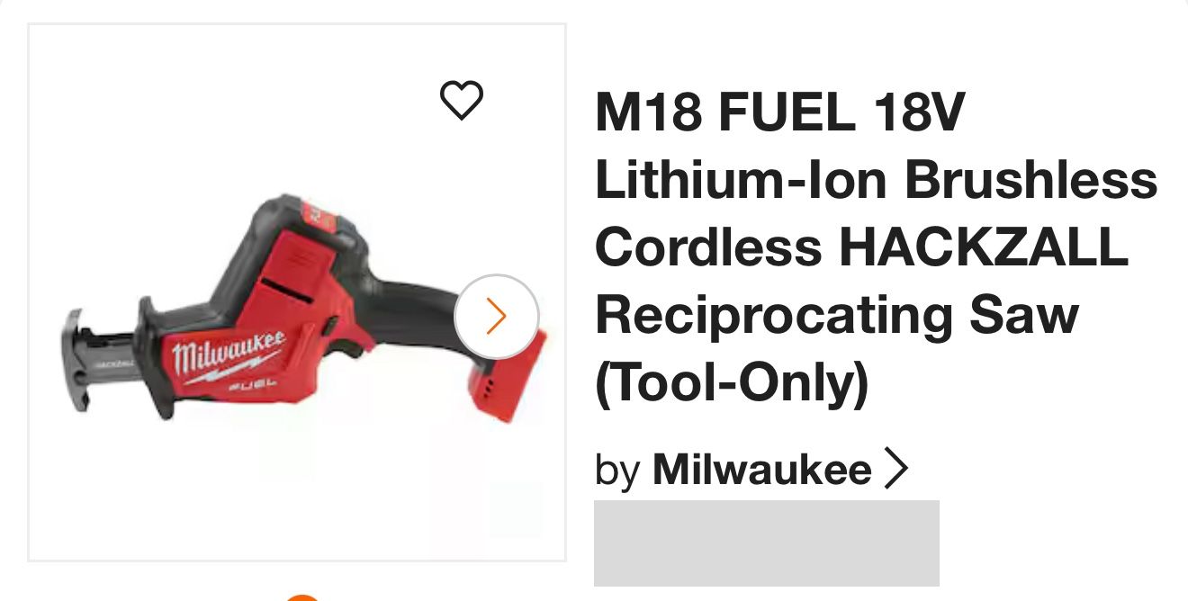 M18 FUEL 18V Lithium-Ion Brushless Cordless HACKZALL Reciprocating Saw (Tool-Only)