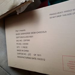 Furniture- NEW PRICE !  NEW ! Table Sawhorse Style - NEW! NEW! - Still In the Box - * Please Note - Bookcase Not AVailable -