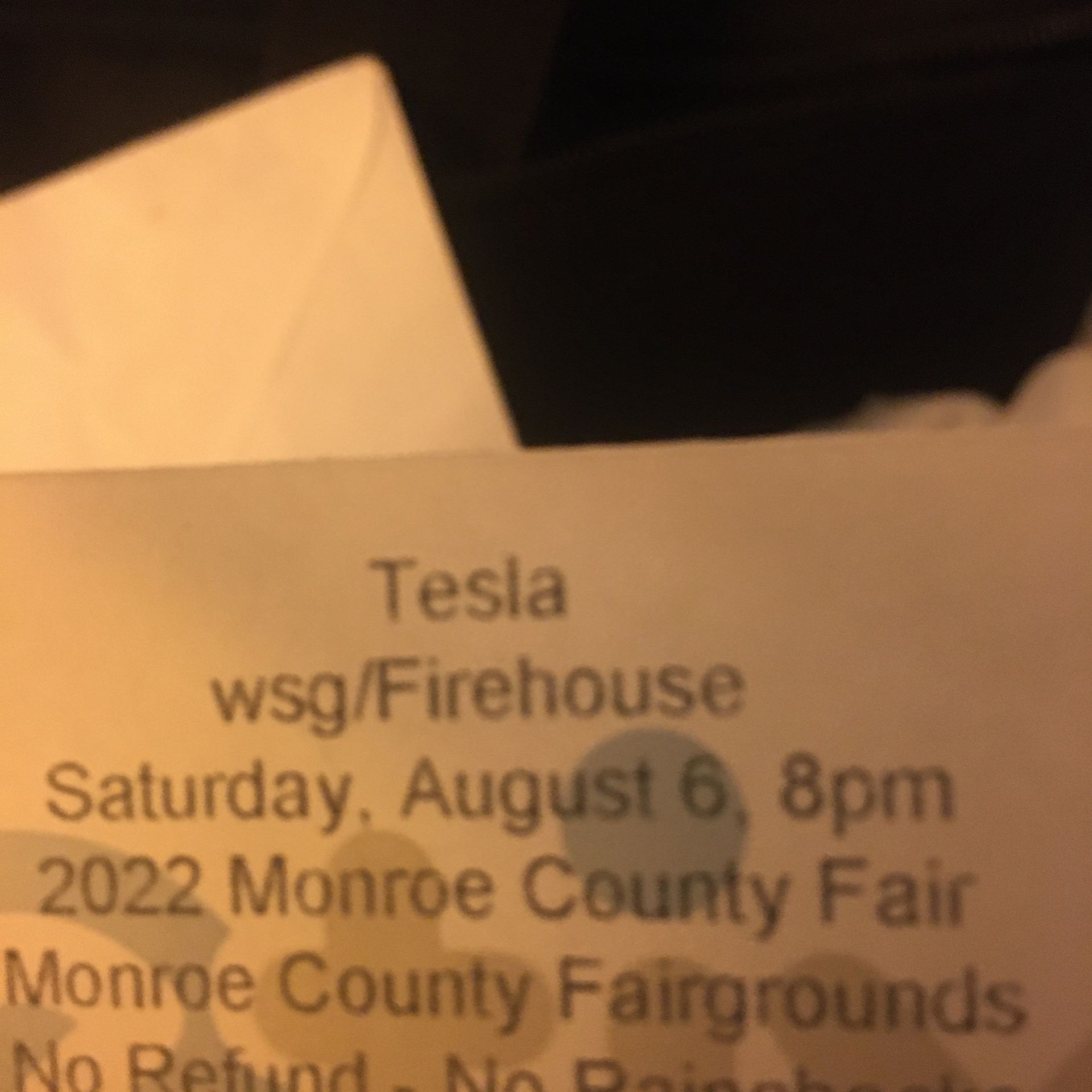 Tesla Concert Tickets 