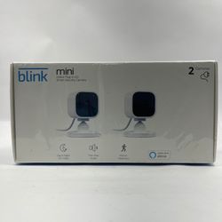 New Blink Mini Indoor Plug-In Smart Security Camera 2-Pack B07X27VK3D