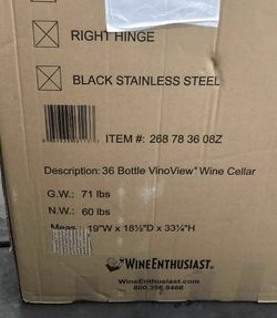 Brand New In Box Wine Fridge Stand Alone Or Under Counter for Sale in  Laguna Beach, CA - OfferUp