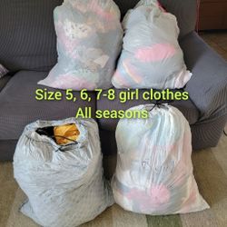 Girl Clothes. Size 5, 6, 7, 8. Buy A Bag For $15 Or 3 For $30