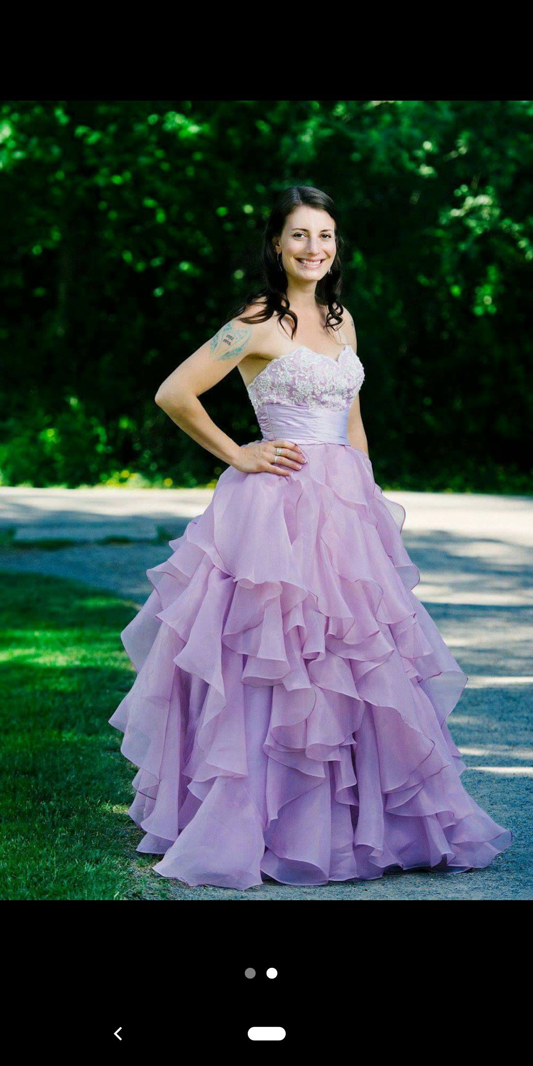 Lilac Wedding or Prom Formal Dress