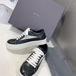 Rick Owens Leather Low Sneakers 12