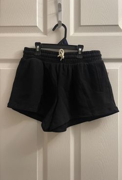 Brand New Girls Black Terry Shorts Size L 10-12 Kids 