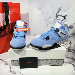 Jordan 4 Retro University Blue Sneakers