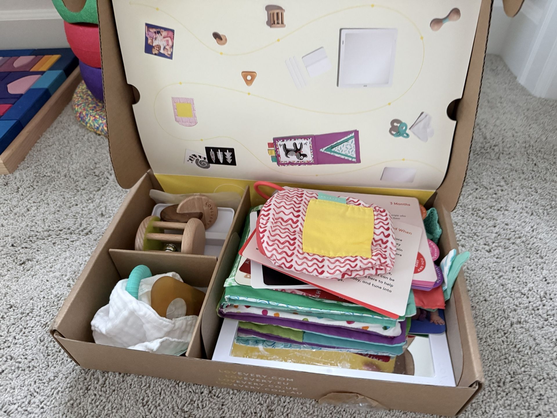Lovevery 3-4 Month All Toys With Box