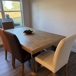 Dining Set  (4 Chairs + Bench) 