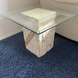Tessellated Stone End Table 