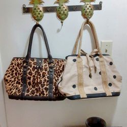2  J. Crew cotton purses 🐆