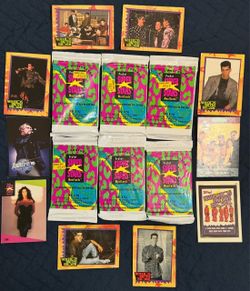 Vintage 90s Music Trading Card Lot – 6 Sealed Pro Set Packs + NKOTB Cher BSB