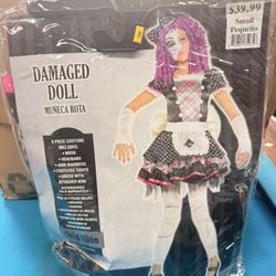 Kids Damaged Doll Halloween Costume