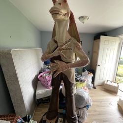 Rare Jar Jar Binks Statue Episode I Pepsi & Fritos (7ft Tall)