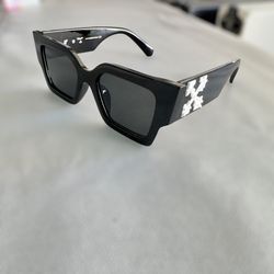 Off White Designer Sunglasses Virgil Square Black 2026