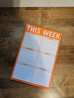 Weekly Schedule Pad