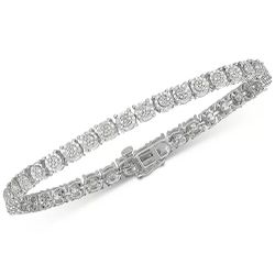 Diamond Illusion Tennis Bracelet 