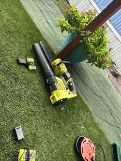 Ryobi Chainsaw And Blower