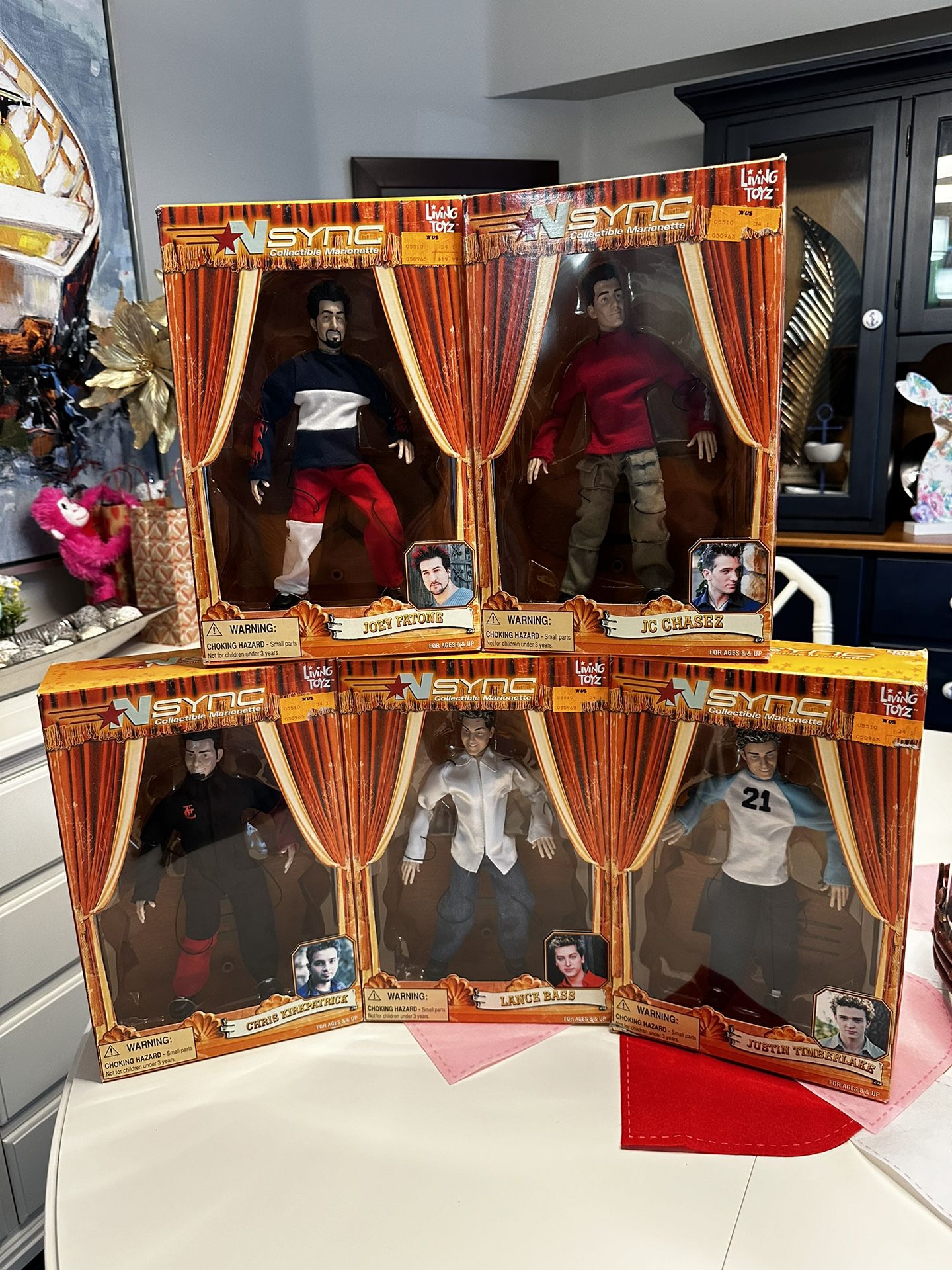 *NSYNC Living Toys Marionette Doll Lot Of 5 Complete Set