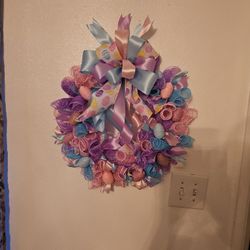 Easter Mesh Wire Wreath 