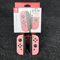 Nintendo Switch Joycons Pastel Pink with Box 