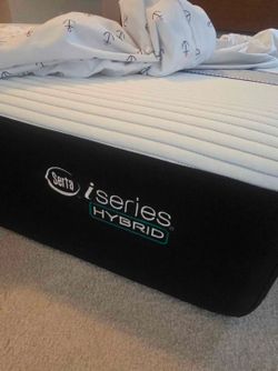 King size Bed frame and Serta iSeries Hybrid Mattress
