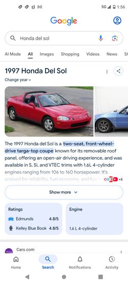 Honda del sol light oem
