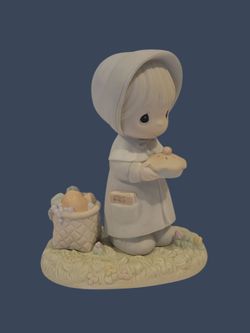 Precious Moments Porcelain Figurine – "November" (Calendar Girl Series)