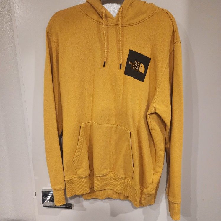 North Face Yellow Hoodie L