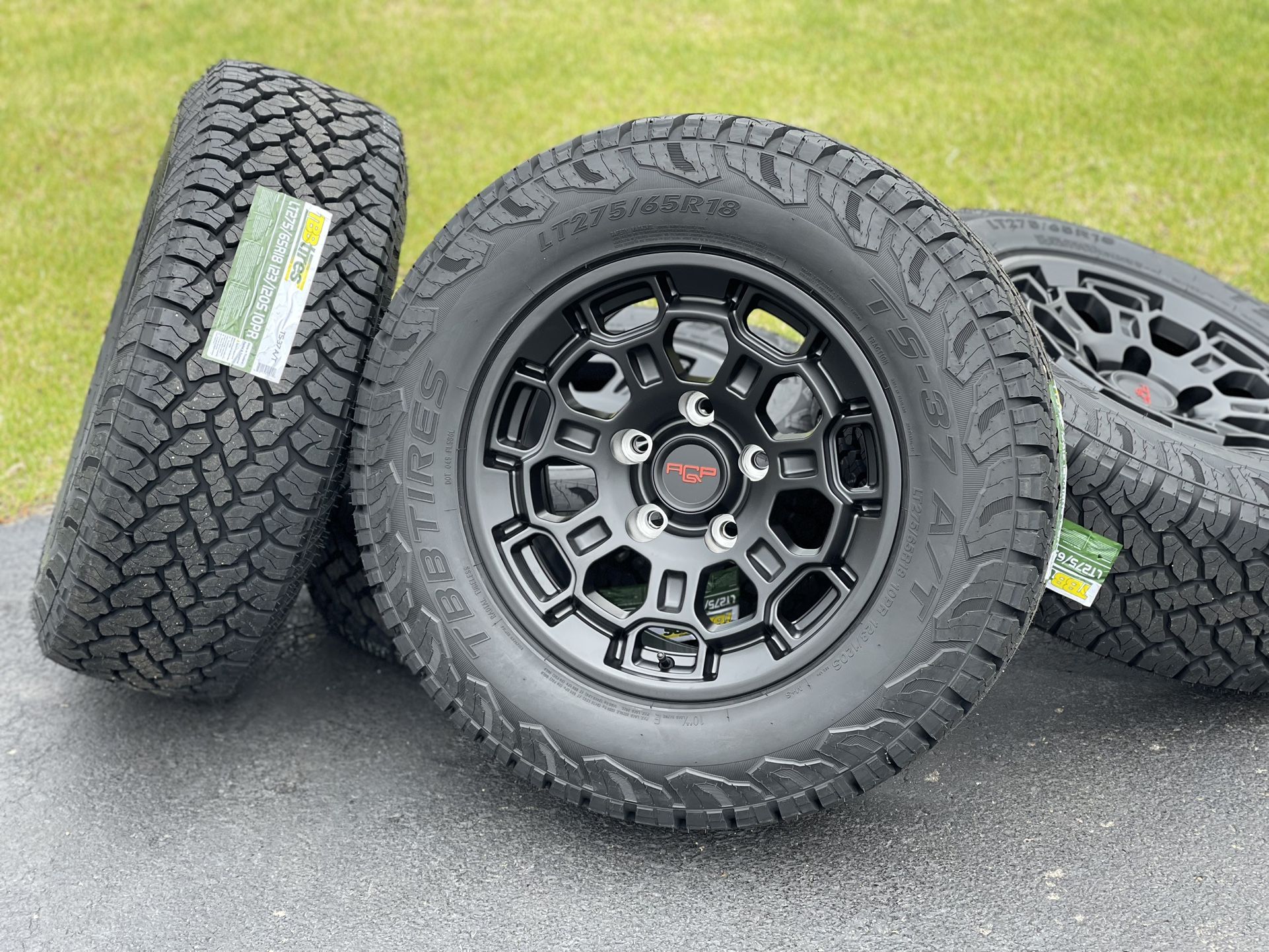 NEW 18” Black TRD Pro Style Toyota Tundra Wheels 5x150 Rims Tires A/T Sequoia 5 lug