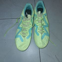 Puma Neon Green and Blue Sneakers