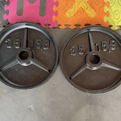 Olympic Weight Plates.         60 Dollars 