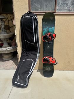 Burton snowboard with bindings