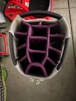 Golf Stand Bag Gray and Purple - Don't look like newbie
