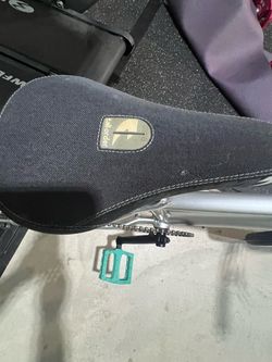 24” BMX Cruiser  Bike Silver with Teal and Pink Accents