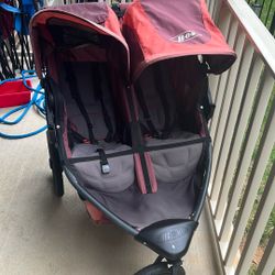 Bob Two Seater Stroller With Car Seat Attachment 