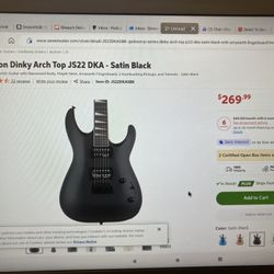 Jackson Dinky Guitar With Case & Straps