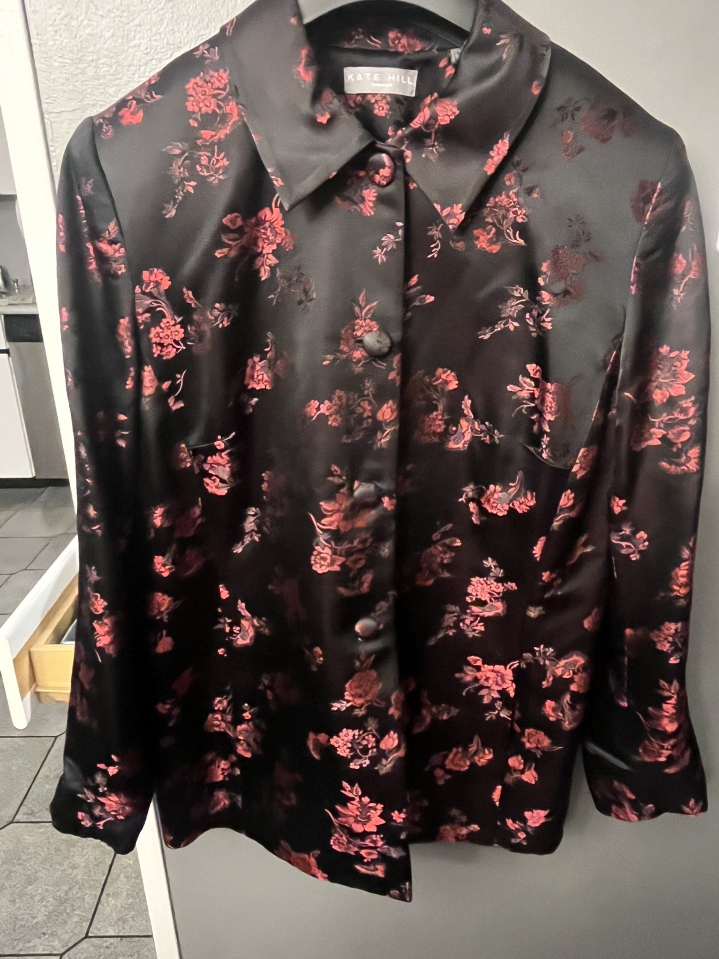 Ladies Silk Brocade Blazer