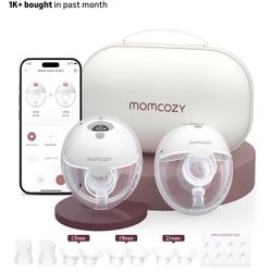 Momcozy M5 Smart APP Controlled Wearable Breast Pump, Hands-Free Wireless Electric Pump