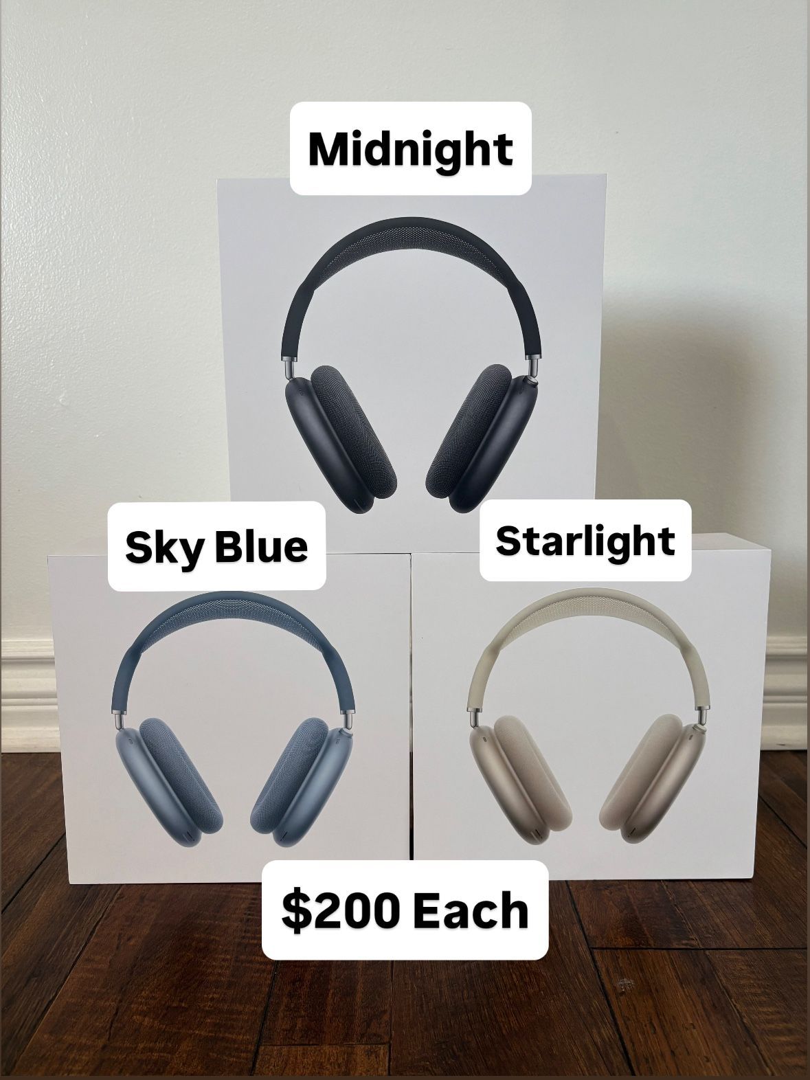 AirPods Max USBC Blue,Midnight,Starlight