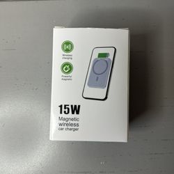 15W Wireless Magnetic Charger Car Mount Holder for iPhone