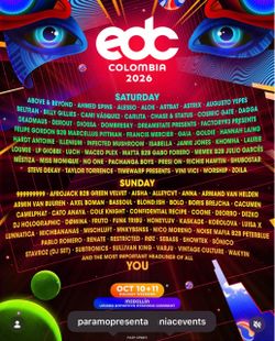 2 two day COLOMBIA TICKETS! 275$ each:)!