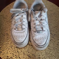 Kids Nike Air Force Ones White