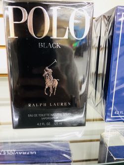 RALPH LAUREN POLO BLACK PERFUME 4.2 OZ 100% GENUINE