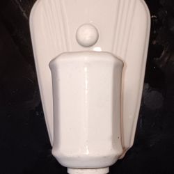 Antique Porcelain Art Deco Wall Sconce Light Fixture