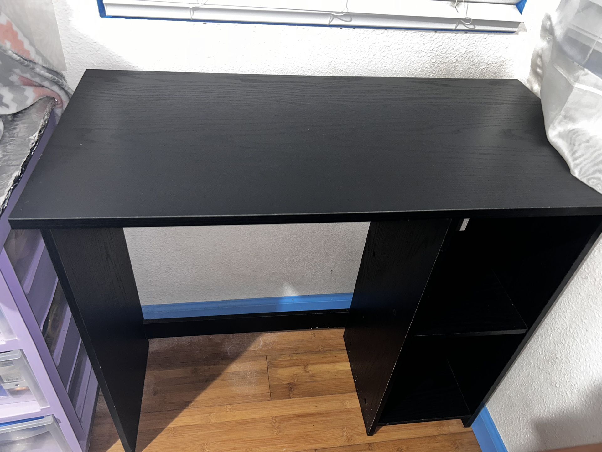Black Wood Desk