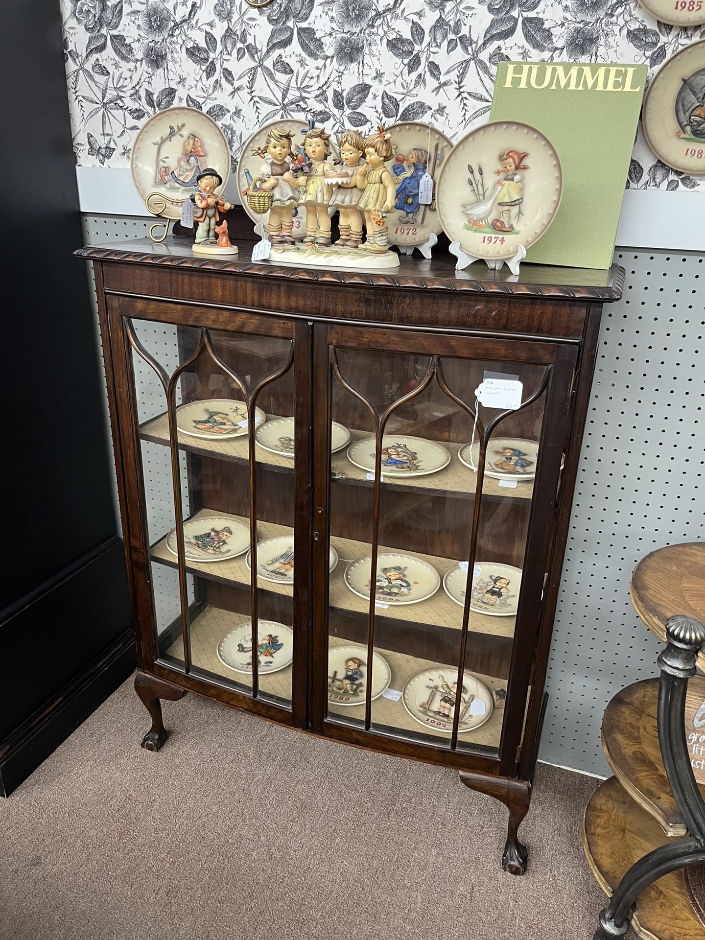 Antique Mahogany Display Cabinet