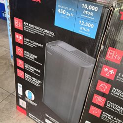 Toshiba 13500 BTU ASHRAE (10,000 BTU SACC) Portable Air Conditioner, Cools up to 450 Sq.Ft., with Dehumidifier & Fan mode, Control with Remote, Amazon