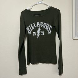 Vintage Billabong Olive Green Crew Neck Shirt